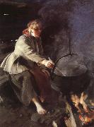 Anders Zorn In the Cookhouse oil painting artist